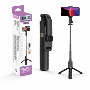 Trípode JC-07 con Textura de Rejilla de Aluminio, Palo Selfie Extensible de 955 mm, Mango Ligero para Vlogging - Product Image 1