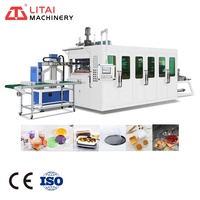 Machine de thermoformage automatique pour la fabrication de gobelets en plastique PS/PET/PVC/PLA/PP pour yaourt, café, eau, gelée