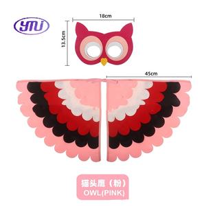 Mignon Oiseaux Animal Feutre Ailes Cape <span class=keywords><strong>Cosplay</strong></span> Costume Coloré Superposition Cape - Product Image 3