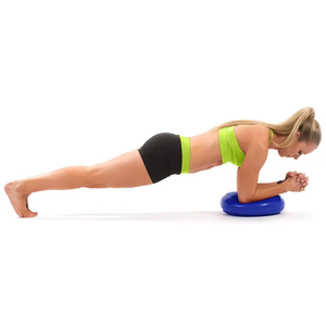 Bola de media piña de PVC gris 16,5x8,5 cm Integración sensorial Yoga Fitness - Product Image 3