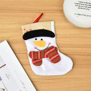 Kids Mini Cartoon Christmas Gifts Santa Claus Snowman Deer Bear Christmas Tree Decorations Hanging <strong>Stockings</strong> - Product Image 4