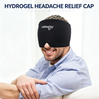 Gel Ice Maux de tête Thérapie froide Soulagement de la migraine Capuchon de refroidissement par la glace Masque de glace confortable et extensible pour les yeux gonflés
