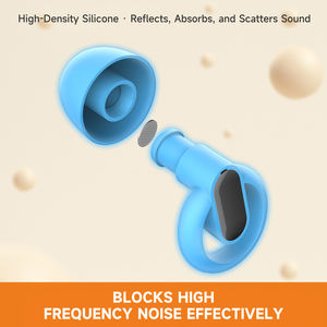 Op maat gemaakte logo slimme rubberen oordopjes met geluidsreductie, herbruikbaar, hypoallergeen voor buitengebruik, slapen, reizen, werk, hotel, cadeauverpakking - Product Image 4