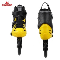 Patins à roulettes COUGAR Custom Skates MZS509B à trois roues, coque rigide, patins urbains pour entraînement fitness en extérieur
