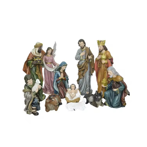 Statua Religiosa Personalizzata a Grandezza Naturale, Scena della Nascita di Gesù 3D, Decorazione Natalizia per Esterni e Interni, Scultura in Resina di Xiamen, Modello Pronto in 10 Giorni - Product Image 2