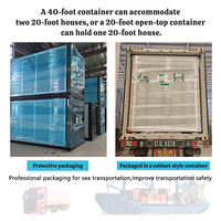 Maison conteneur modulaire préfabriquée pliable à double aile extensible à faible coût pour habitation