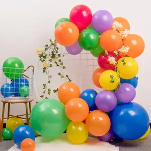 Conjunto de guirlanda de balões de margarida para decoração de festa de aniversário retrô hippies de chá de bebê