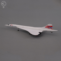 2025 Offres Irrésistibles Avion Maquette Concorde British Airways 50cm avec LED, Échelle 1/125