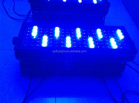 Projecteurs LED étanches IP65 en alliage d'aluminium 60x10W RGBW 4-en-1, éclairage extérieur couleur urbaine, contrôle DMX512, CRI élevé 90