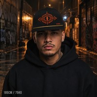 Casquette Trucker 5 Panneaux Vintage Personnalisée avec Broderie, Visière en Mousse et Filet, Style Urbain Chicano Côte Ouest, Vente en Gros