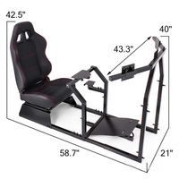 Les fabricants simulent les sièges de jeu de course Support de volant Siège E-Sports Jeu de chaises de jeu pour Ps4 PC