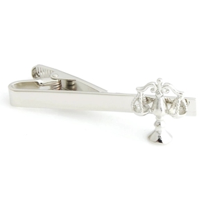 Clip de corbata de traje con forma de avión personalizado para hombres, Metal clásico con pluma de colores inoxidable cromado a la moda, tijeras de Lanza - Product Image 3