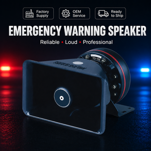 SENKEN Fabrica Altavoces Personalizados Negros <span class=keywords><strong>de</strong></span> 80W, Resistentes al Agua, <span class=keywords><strong>de</strong></span> PC+Aluminio, para Ambulancias y Automóviles - Product Image 2