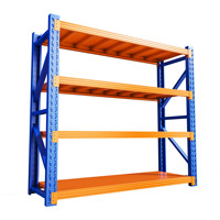 Étagère de garage Lbhj Lc à 4 niveaux en acier carbone, support de rangement robuste pour outils, type rectangulaire multifonctionnel en métal