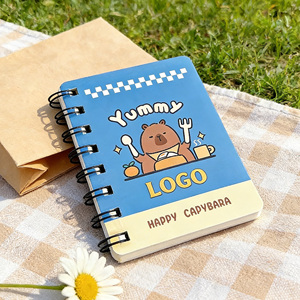 Carnet de notes/<span class=keywords><strong>agenda</strong></span> spirale personnalisé avec logo Kawaii, couverture rigide, reliure cousue, 80 feuilles, Cuaderno Notizbuch - Product Image 2