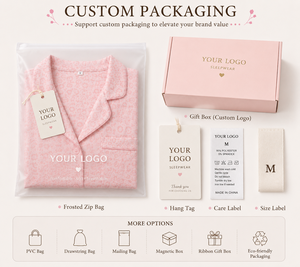 Set <span class=keywords><strong>Pigiama</strong></span> da <span class=keywords><strong>Donna</strong></span> in Cotone Rosa <span class=keywords><strong>con</strong></span> Stampa Leopardata, Maniche Lunghe e <span class=keywords><strong>Bottoni</strong></span>, Pantaloni Lunghi, Morbido Completo Casual per Casa - Product Image 4