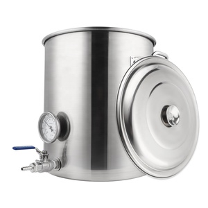 Hervidor de fermentación casero <span class=keywords><strong>para</strong></span> <span class=keywords><strong>cerveza</strong></span>, olla de fermentación y ebullición que incluye desparasitante de mosto, agitador de mosto/rellenador de botellas - Product Image 1
