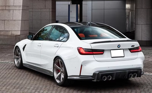 2022-2026 para BMW G80 M3 G82 M4 fibra de carbono estilo 3D parachoques trasero difusor labio ajuste personalizado para modelos 2025 - Product Image 6