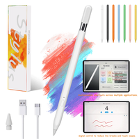 Stylet Actif pour iPhone Duo avec Rejet de la Paume, Sensibilité à l'Inclinaison, Chargement Magnétique Sans Fil 2018-2023 avec Personnalisation via APP