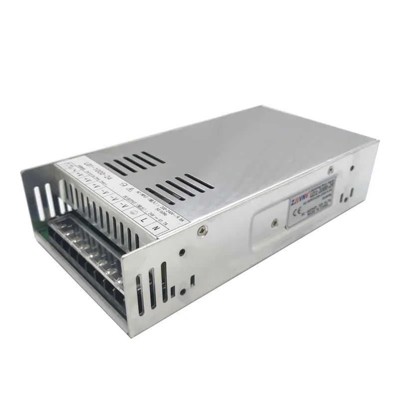 1000W Industrial comutação de alimentação CC/CV AC 110V/220V para DC 24V 41A 36V 27.7A 48V 21A estabilizada Fonte do conversor