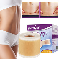 PURVIGOR Rouleau de Bandes en Silicone pour Cicatrices Étanche, Médical, Réparation Cutanée, Gel Retrait des Cicatrices, Feuilles de Silicone pour Cicatrices Kéloïdes