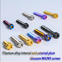 Baut Titanium M4 M5 M6 M8 M10 M14 Anodized Alloy Motor Torx Kepala Tombol Gr5 Cnc Sekrup Metrik