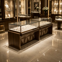 Moderne Glas-Schmuckvitrine mit LED-Beleuchtung, Langlebig, Pflegeleicht, Kommerzielle Ausstellungsvitrine, OEM/ODM Schmuck-Aufbewahrungsschrank