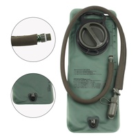 Poche à eau en plastique de qualité alimentaire pour le cyclisme, voyage en plein air, sport, souple, pliable, vert militaire, pour bouteille d'eau