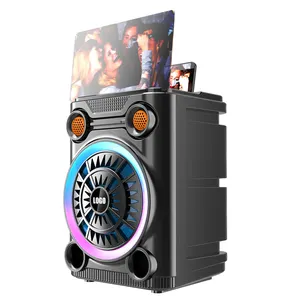 PSD-8004 8 Polegadas Karaoke Ao Ar Livre Bluetooth Speaker Dancing Stage Speaker com microfone com fio