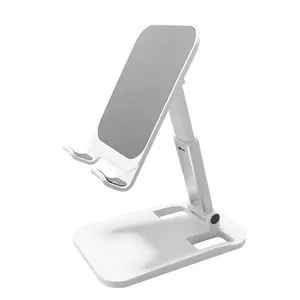 Portable Foldable Berdiri Ponsel Desktop Dasar Anti-Slip Adjustable Tablet Pemegang Ponsel Bracket untuk iPhone 11 Pro untuk Galaxy s9