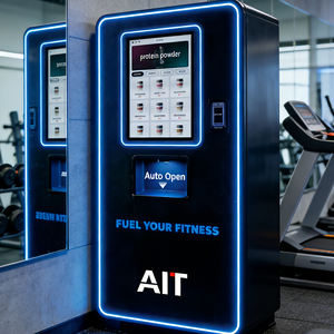AIT経済的なタッチスクリーンプロテインシェイク自動販売機SDK機能カスタムロゴ現金/硬貨/カード決済クラウドベース管理 - Product Image 2