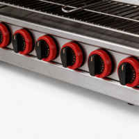 Grill infrarouge professionnel en acier inoxydable à chauffage rapide et température réglable pour salamandre de cuisine de restaurant