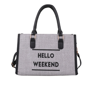 2025 New Minimalist Retro Fashion Casual Lightweight <b>Large</b> Capacity <b>Canvas</b> Zipper Closure Shoulder <b>Tote</b> Handbag Weekend <b>Bag</b> - Product Image 5