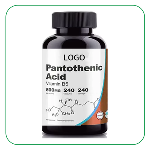 Cápsulas de vitamina B5 de ácido pantoténico de etiqueta privada suplemento de vitamina <span class=keywords><strong>B</strong></span> <span class=keywords><strong>complejo</strong></span> Cápsula de ácido pantoténico - Product Image 2