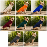 Veste en polaire imperméable pour chihuahua, fermeture éclair intégrale au dos, facile à enfiler, chaude, pour petit chien, hiver, logo personnalisé, vente en gros