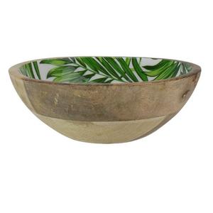 ขายส่งเครื่องครัวสติกเกอร์เคลือบพิมพ์ชามแป้งไม้คุณภาพสูงขนาดกลางชามกลมไม้ - Product Image 2