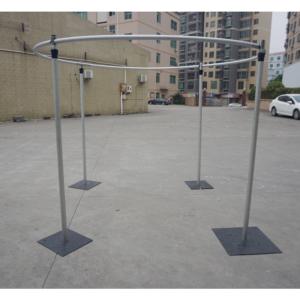 Aluminum Adjustable Silver Backdrop <b>Stand</b> Portable Wedding <b>Pipe</b> and Drape with 3-Year Warranty - Product Image 2