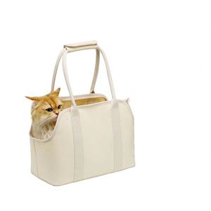 Fábrica BSCI, nuevo diseño elegante y lujoso, bolso de viaje para mascotas pequeñas, gatos y perros, de lona, duradero, portátil, de gran capacidad. - Product Image 1