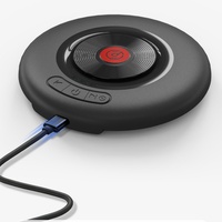 Mini haut-parleur Bluetooth portable personnalisé pour la chambre à coucher, design rétro vinyle, son Hi-Fi, veilleuse, réveil, pour la maison et la chambre