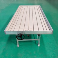 Banc de reflux et de flux Plateau de semis Système hydroponique Banc roulant de croissance