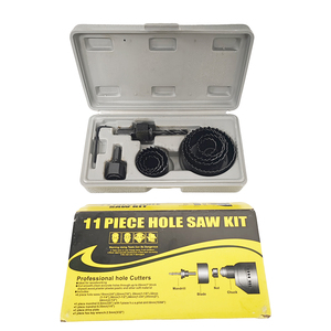 8-Piece Extra Large <b>Hole</b> Saw Kit with Reinforced Teeth for Efficient Cutting - Product Image 1