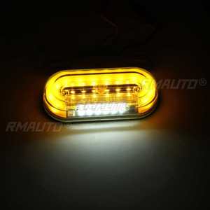 ไฟเลี้ยวข้างรถบรรทุก 10/20/30x 12V/24V 12 LED สีเหลือง ไฟสัญญาณภายนอก ไฟเตือน ไฟท้ายรถพ่วง - Product Image 4