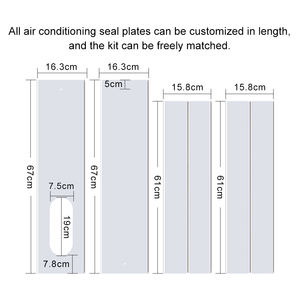 Offre Spéciale <span class=keywords><strong>Climatiseur</strong></span> <span class=keywords><strong>Accessoires</strong></span> 4PCS AC Glisser LA FENÊTRE Kit Plaque Portable Mobile <span class=keywords><strong>Climatiseur</strong></span> Joint Pièces - Product Image 3