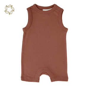 Tute <span class=keywords><strong>da</strong></span> notte in <span class=keywords><strong>cotone</strong></span> biologico tute <span class=keywords><strong>da</strong></span> notte per bambini estivi senza maniche body per neonati vestiti sostenibili - Product Image 1