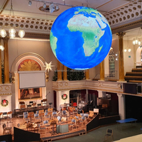 Ballon publicitaire géant gonflable personnalisé, imprimé UV, étanche, lumineux par LED, en forme de lune ou de planète, pour décorations de fête uniques et résistantes aux intempéries
