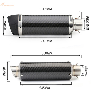 Tubo de Escape Modificado de Acero Inoxidable para Motocicleta YOUMO, Repuesto para Huanglong 600/ZX6R/Ninja400//Kaio 321rr - Product Image 2