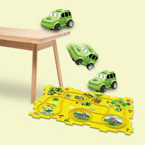 Jouet <span class=keywords><strong>de</strong></span> train électrique à piles, série Funny Land pour <span class=keywords><strong>enfants</strong></span>, puzzle en plastique à faire soi-même, voies <span class=keywords><strong>de</strong></span> train amusantes - Product Image 4