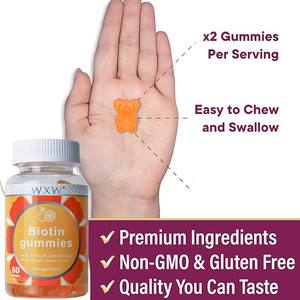 FOE/FCO Bonbons gélifiés à la biotine Bonbons de soutien énergétique au collagène et à la biotine Suppléments - Product Image 6