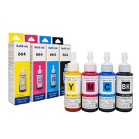 Tinta Refill Dye Ink Premium 70ml 664 T664 Kompatibel untuk Printer Epson L120 L380 L210 L220 L3060 L382 672 L310 L805