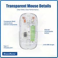 Souris optique sans fil double connexion LED, mini souris de jeu, 4 boutons, rechargeable 500 mAh, interface USB Type-C, ergonomique, en stock